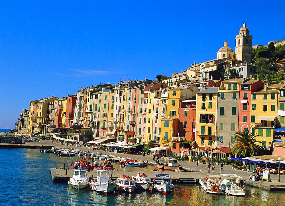 The harbour at Portovenere, Liguria, Italy