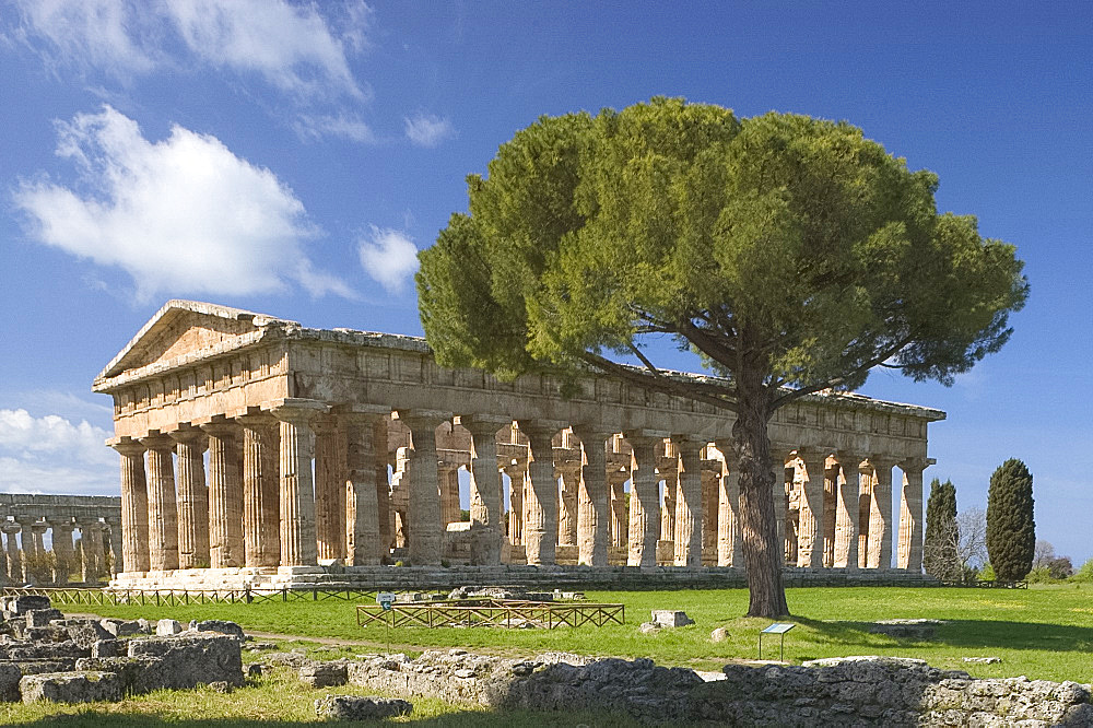 The Temple of Neptune, Paestum, Campania, Italy, Mediterranean, Europe