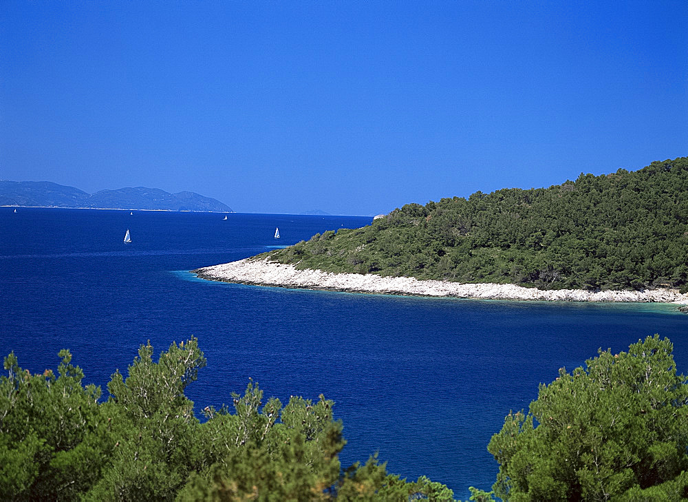 The Dalmatian Coast from the Island of Hvar, Dalmatia, Croatia, Europe