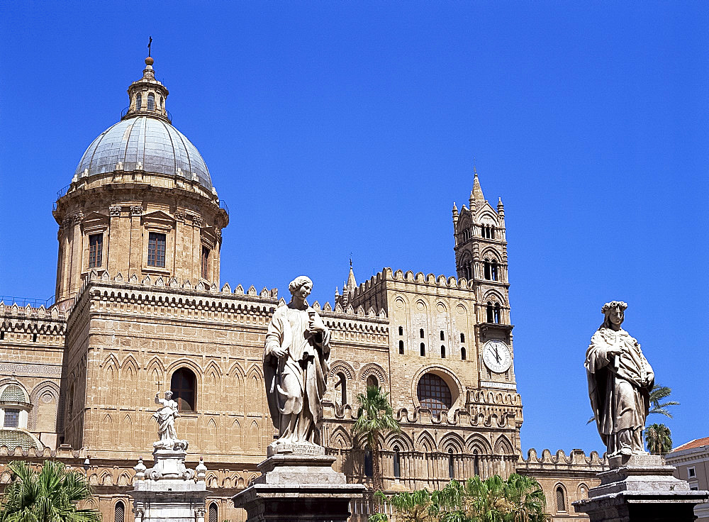 The cathedral, Palermo, Sicily, Italy, Europe