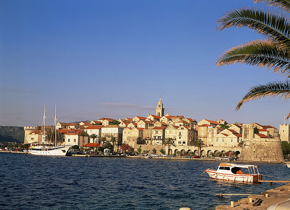 Korcula Old Town on the island of Korcula, Dalmatia, Croatia, Europe