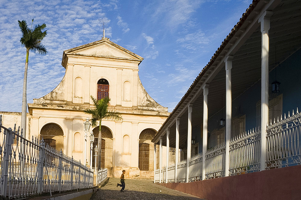 The Iglesia Parroquial de la Santisima Trinidad (Holy Trinity Church), Plaza Mayor, Trinidad, UNESCO World Heritage site, Cuba, West Indies, Central America