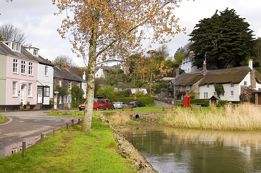 The quaint old village of Batson near Salcombe, south Devon, England, United Kingdom, Europe