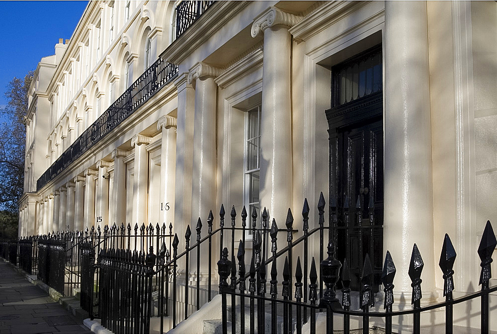 Cumberland House in Cumberland Terrace, a Regency style building near Regent's Park, designed by John Nash, London, England, United Kingdom, Europe