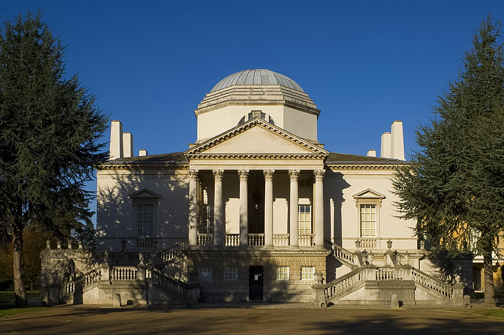 The neo-Palladian Chiswick House in West London, England, United Kingdom, Europe