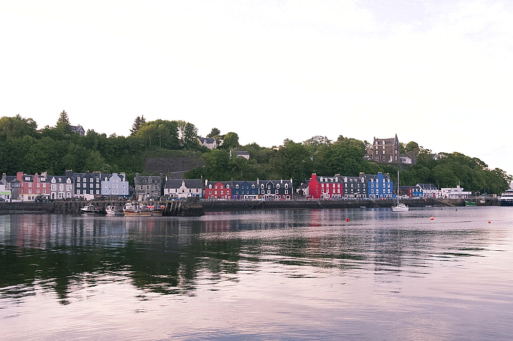 The harbor at Tobermory on the Isle of Mull, Inner Hebrides, Scotland, United Kingdom, Europe