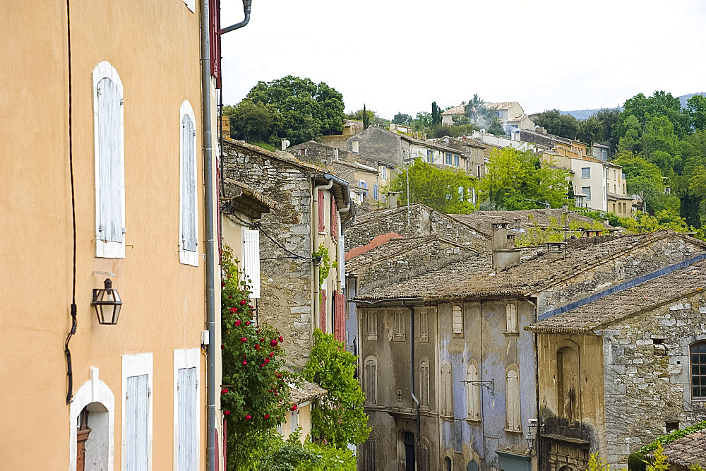 Traditional old stone houses in Menerbes, Provence, France, Europe