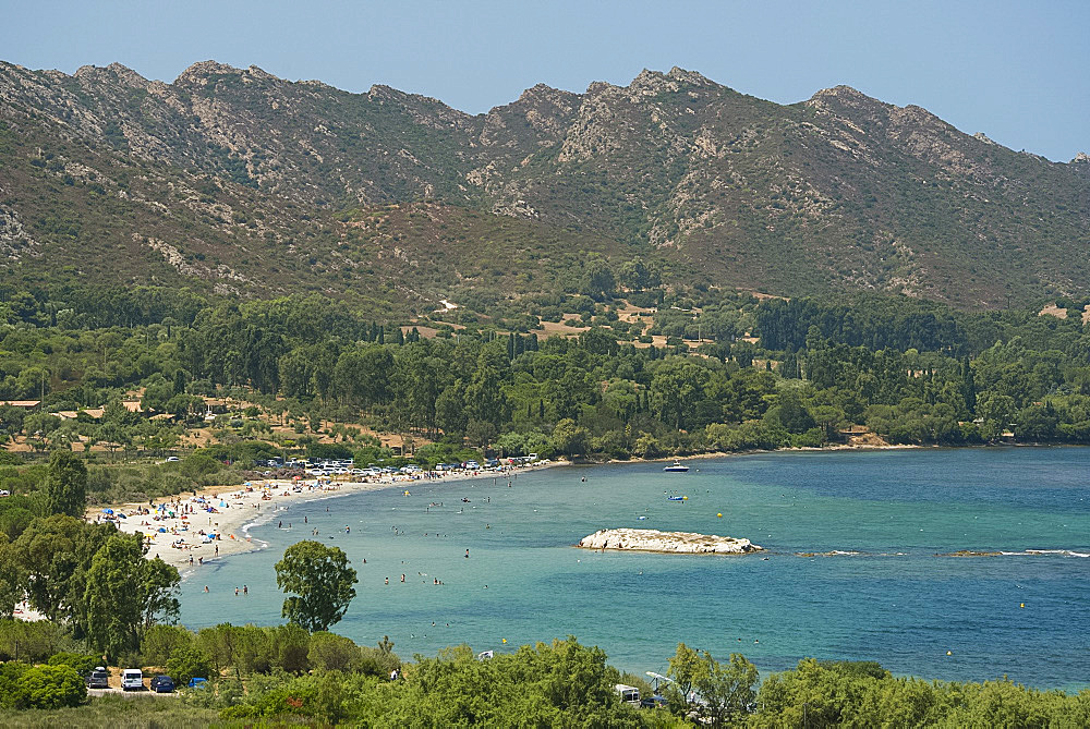 The Plage de la Roya near St. Florent in the Nebbio region of Corsica, France, Mediterranean, Europe