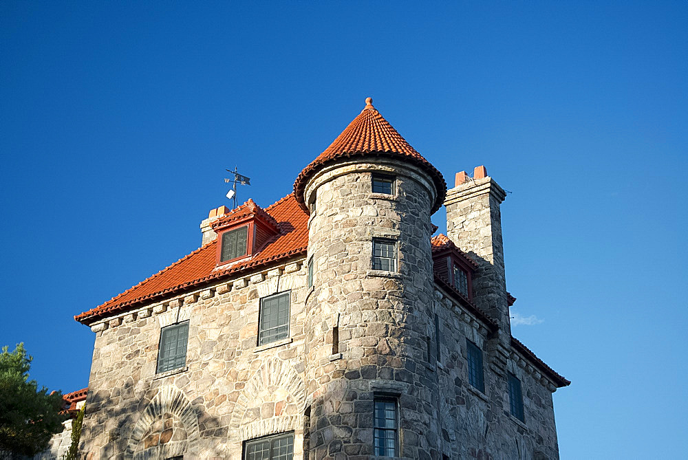 Singer Castle on Dark Island on the St. Lawrence River, New York State, United States of America, North America