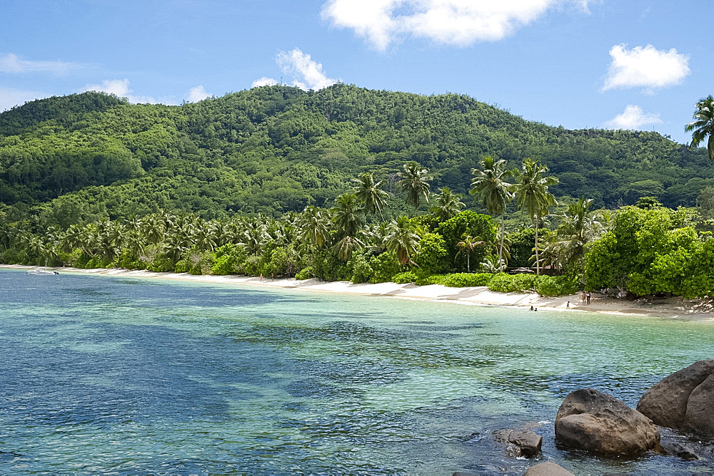 Anse Marie-Louise on the southeast coast of Mahe, Seychelles, Indian Ocean, Africa