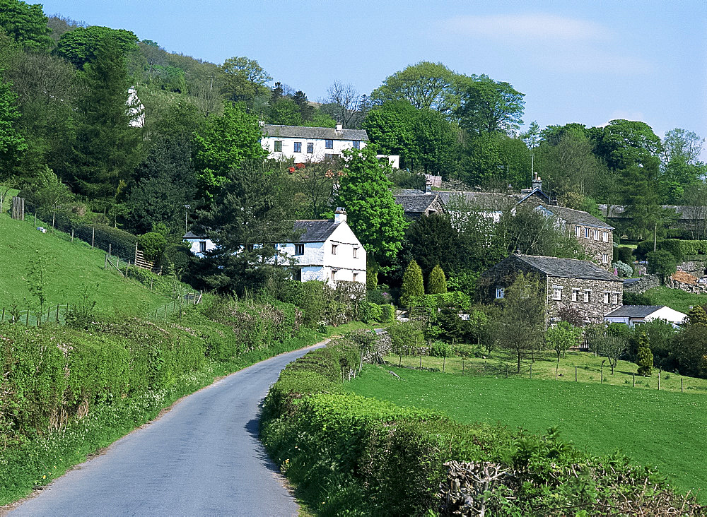 Troutbeck, 17th century farm village, Cumbria, England, United Kingdom, Europe