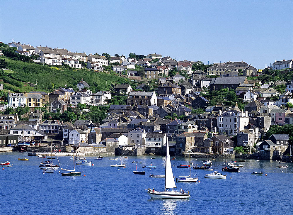 Fowey Harbour, Cornwall, England, United Kingdom, Europe