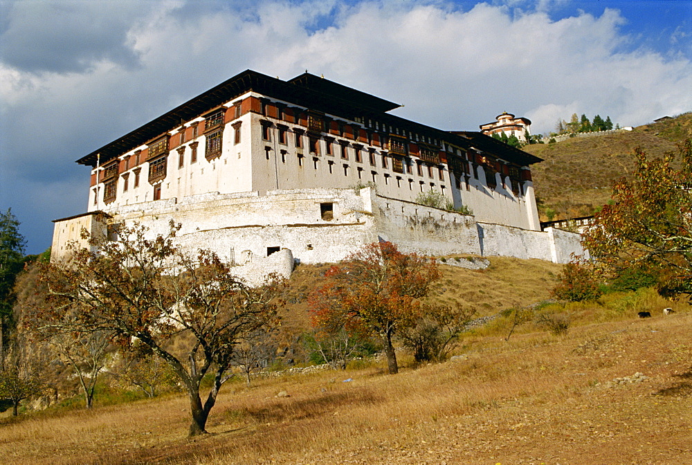 The Dzong (monastery) at Paru in Bhutan, Asia