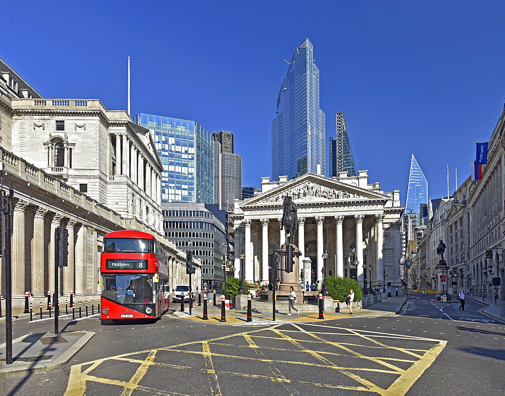 Royal Exchange Building, City of London, London, England, United Kingdom, Europe