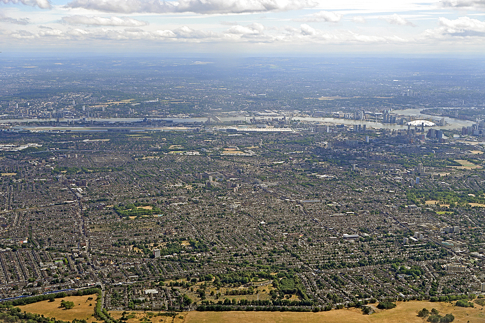 Forest Gate and East Ham housing to London City Airport, the Thames and O2