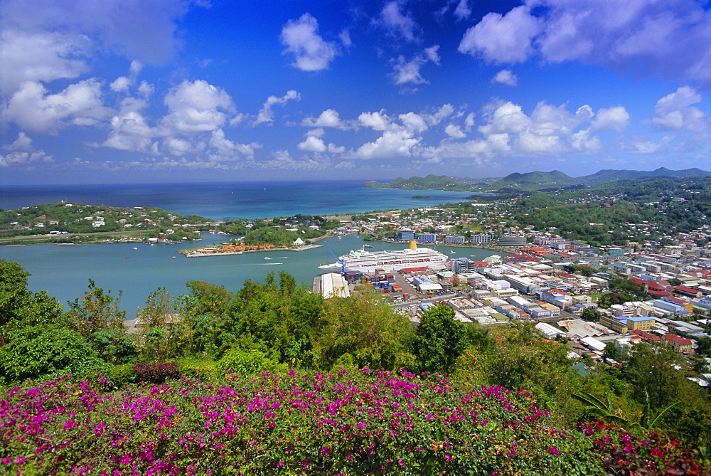 Capital city of Castries, St. Lucia, Windward Islands, West Indies, Caribbean, Central America