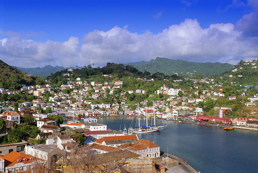 Carenage harbour, St. George's, Grenada, Windward Islands, West Indies, Caribbean, Central America