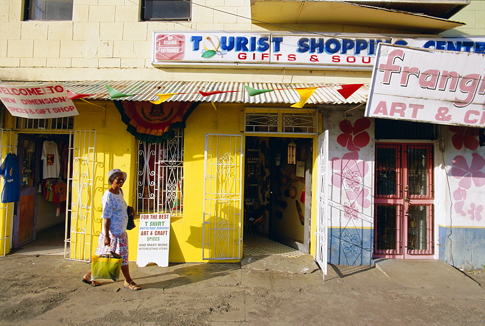 Shop fronts, St. George's, Grenada, Windward Islands, West Indies, Caribbean, Central America