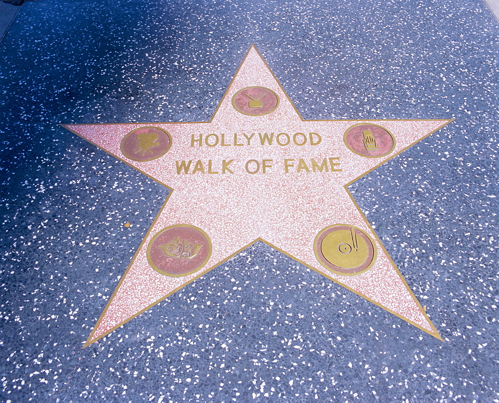 Walk of Fame, Hollywood Boulevard, Los Angeles, California, USA, North America