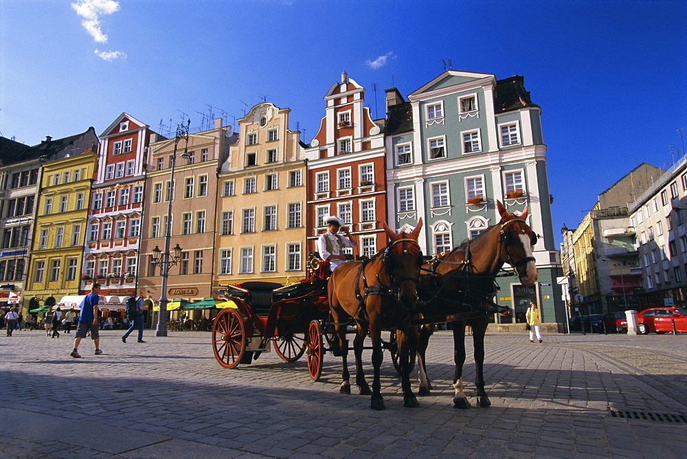 The Rynek (Town Square), Wroclaw, Silesia, Poland, Europe