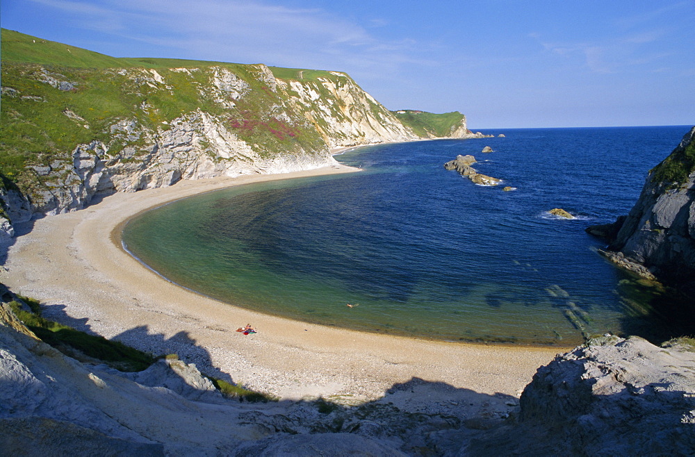 Man O'War Cove, between Lulworth Cove and Durdle Door, Dorset, England, UK, Europe