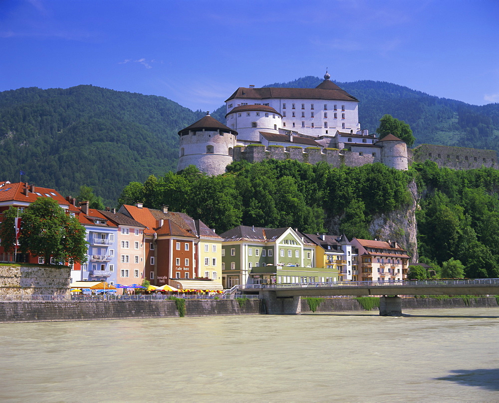 Kufstein and the castle, Tirol (Tyrol), Austria, Europe