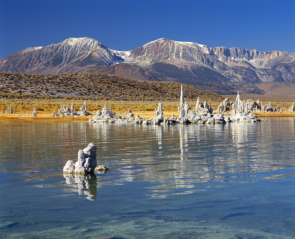 Calcium carbonate tufas, Mono Lake, California, USA, North America