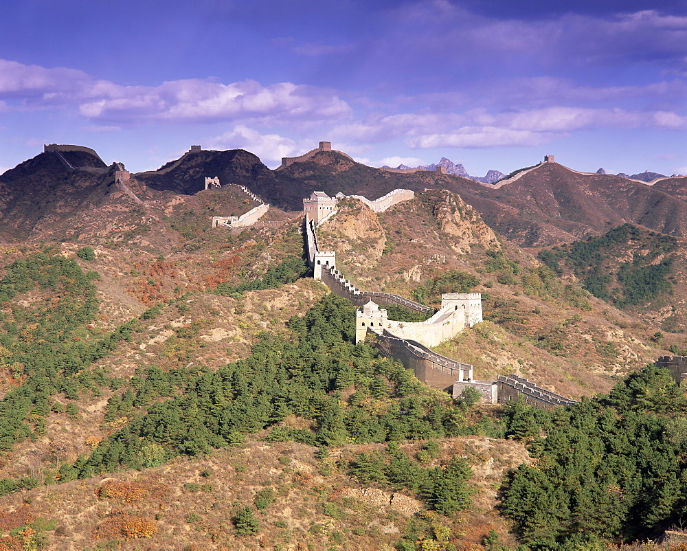 Jinshanling section, the Great Wall of China, UNESCO World Heritage Site, near Beijing, China, Asia