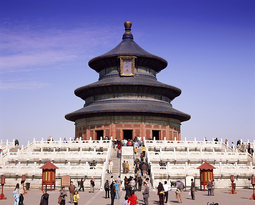 The Hall of Prayer for Good Harvests, Temple of Heaven, Tiantan Gongyuan, UNESCO World Heritage Site, Beijing, China, Asia