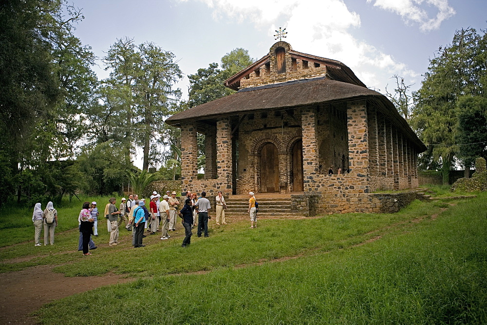 Trinity of the Mount of Light, UNESCO World Hetitage Site, Debre Berhan Selassie Church, Gonder, Ethiopia, Africa