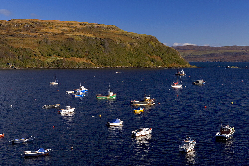 Harbour, Portree (Port Righ), Isle of Skye, Inner Hebrides, west coast, Scotland, United Kingdom, Europe