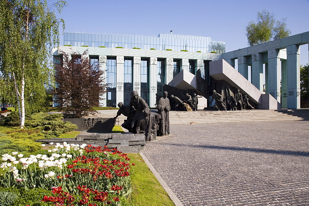 Monument to the Warsaw Uprising (Pomnik Powstania Warszawskiego), unveiled in 1989 on the 45th anniversary of the uprising, Warsaw, Poland, Europe