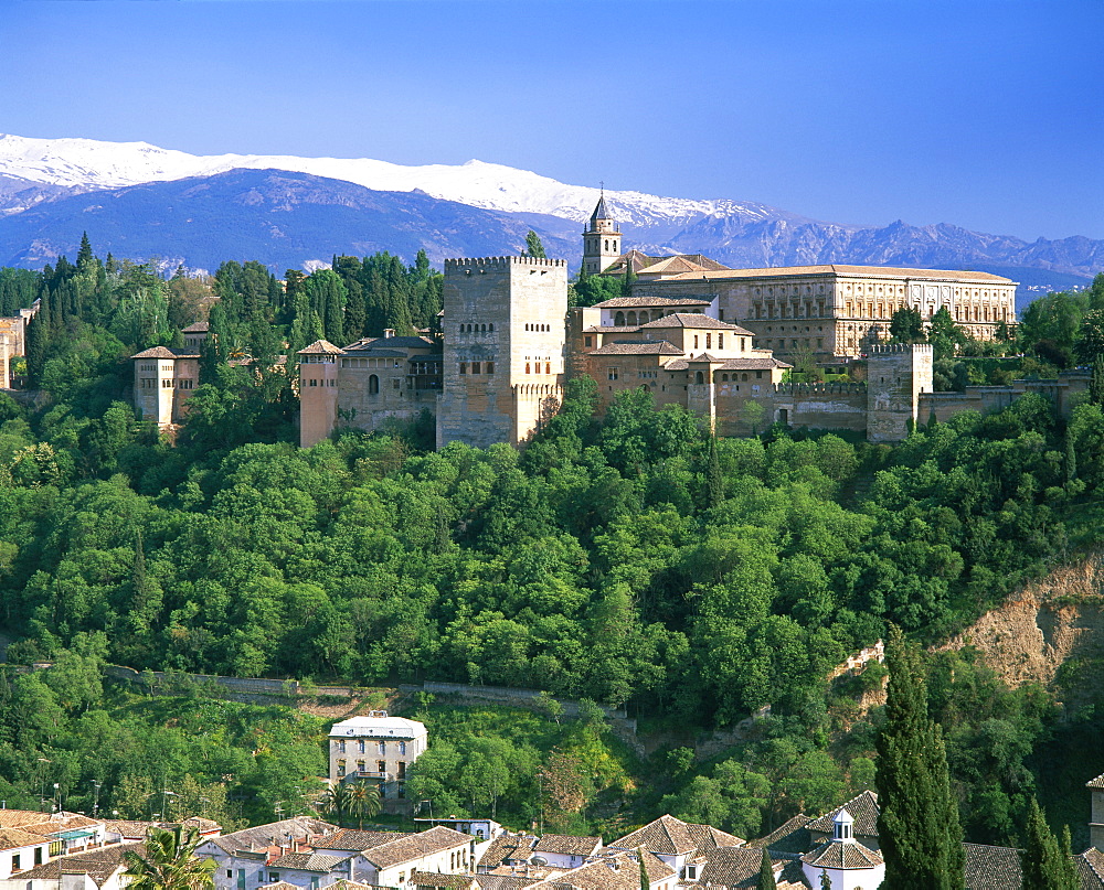 Alhambra Palace, UNESCO World Heritage Site, Granada, Andalucia (Andalusia), Spain, Europe