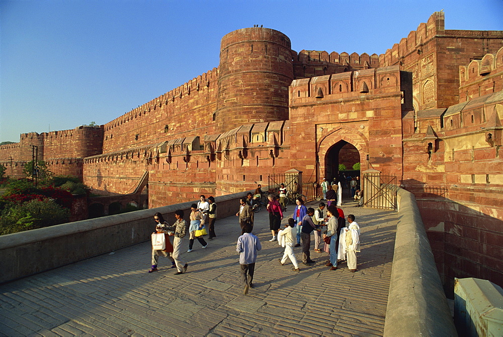 Red Fort, UNESCO World Heritage Site, Agra, Uttar Pradesh state, India, Asia