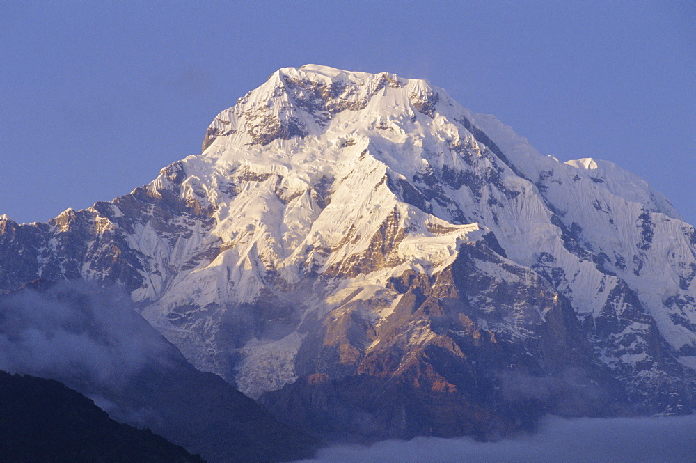 Annapurna South, 7219m, Himalayas, Nepal, Asia