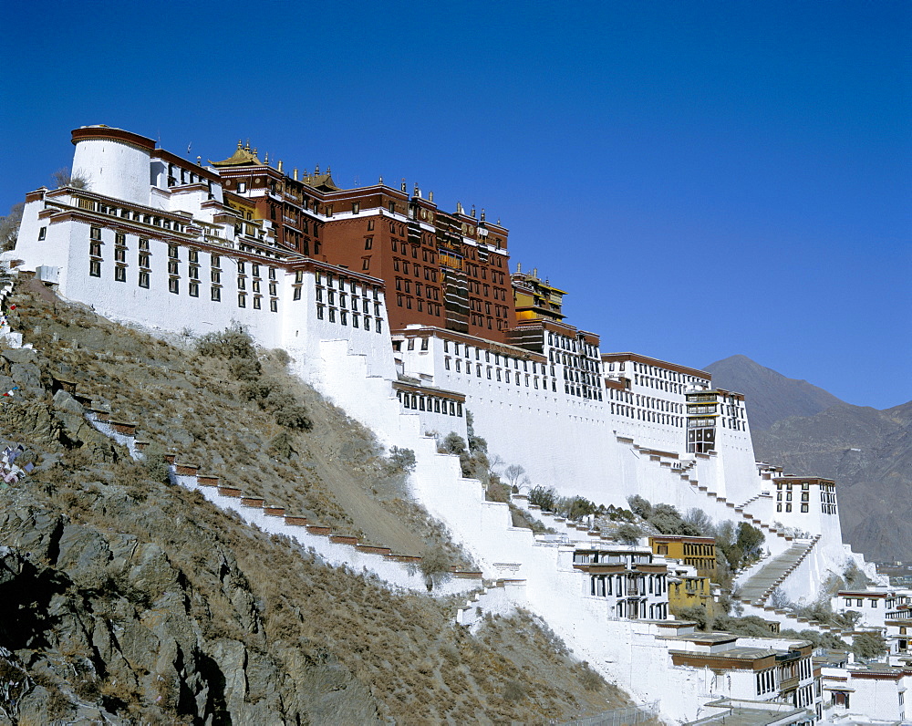 The Potala palace, UNESCO World Heritage Site, Lhasa, Tibet, China, Asia