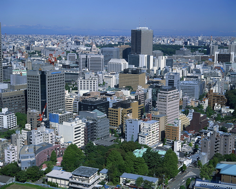 The skyline of Tokyo, Japan, Asia