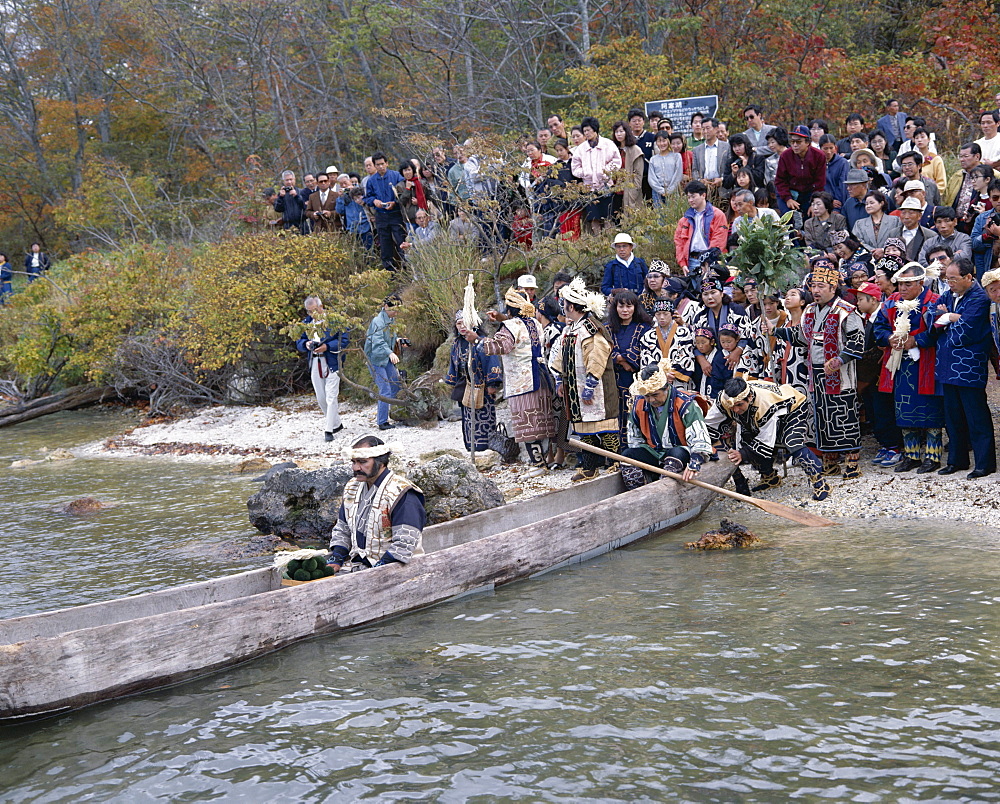 Ainu Marimo festival, Akan, island of Hokkaido, Japan, Asia