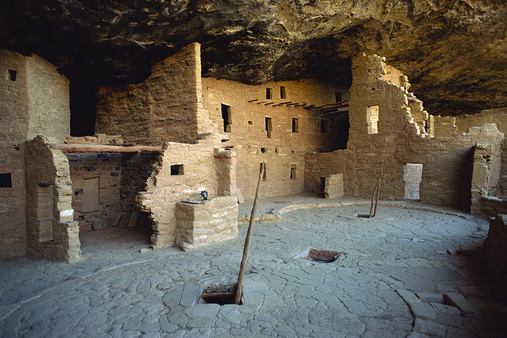 Spruce tree house, one of the cliff dwellings in the Mesa Verde National Park, UNESCO World Heritage Site, Colorado, United States of America, North America