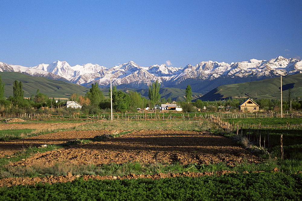 Tersey Ala-Too mountains of the Tien Shan range, by Lake Issyk-kul, Kirghizstan, Central Asia, Asia