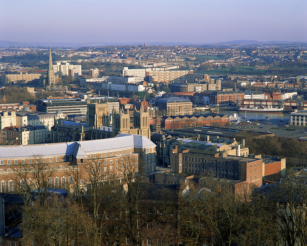 Council buildings and city centre, Bristol, Avon, England, United Kingdom, Europe