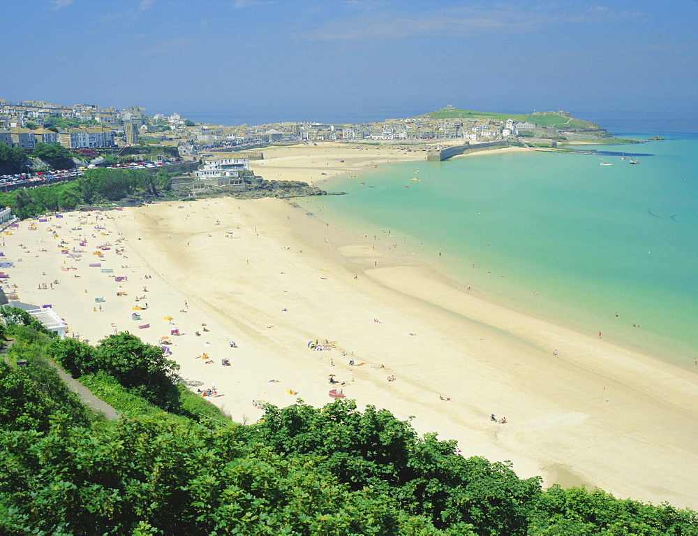 Porthminster Beach, St Ives, Cornwall, England, UK