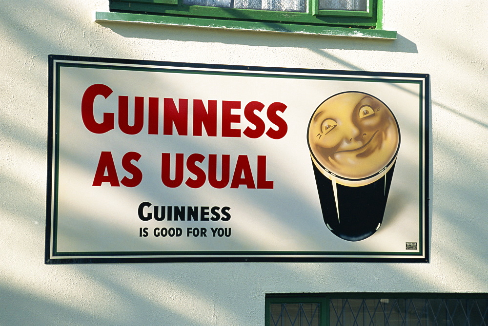 Guinness As Usual, Guinness Is Good For You pub sign, Dublin, County Dublin, Republic of Ireland, Europe