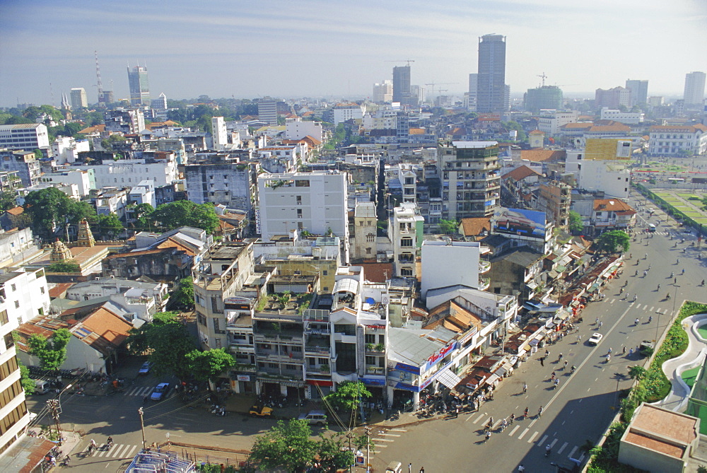 Skyline and modern construction, Ho Chi Minh City (Saigon), Vietnam, Indochina, Asia