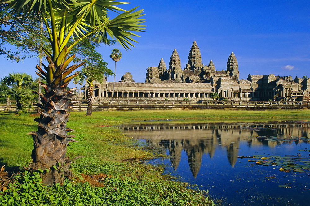 Angkor Wat, temple in the evening, Angkor, Siem Reap, Cambodia