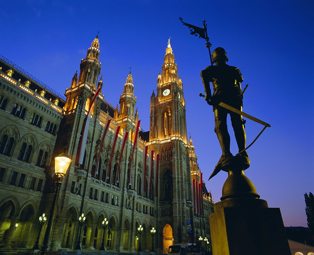 Rathaus (Town Hall), Vienna, Austria, Europe