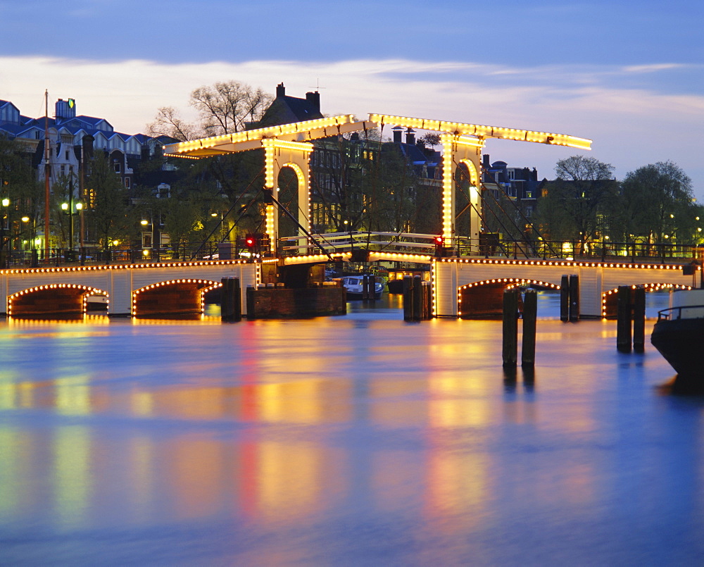 Magere Brug, the Skinny Bridge, Amsterdam, Netherlands