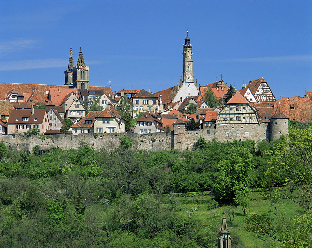 Rothenburg ob der Tauber, 'the Romantic Road', Bavaria, Germany, Europe