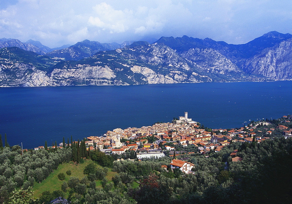 Malcesine on the Coast of Lake Garda, Veneto, Italy