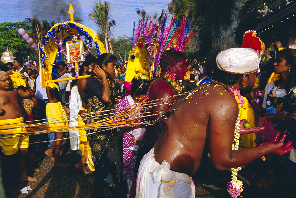 Annual Hindu festival of Thaipusam, Batu Caves, Kuala Lumpur, Malaysia